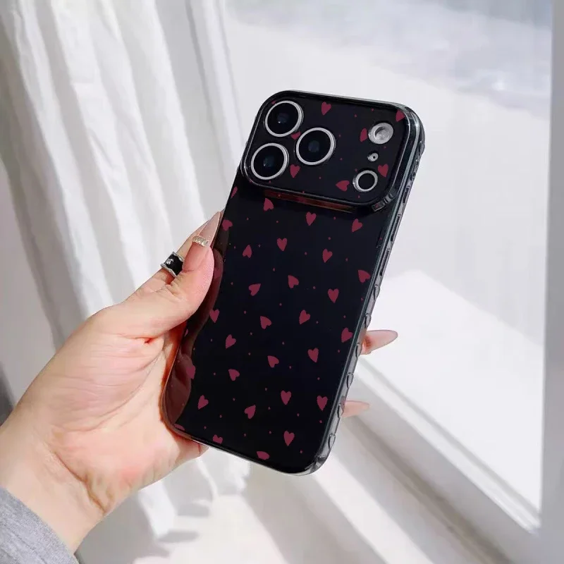 Cute Smile Daisy Case Cover | Side Love Heart Candy Color | Shockproof Soft Casing