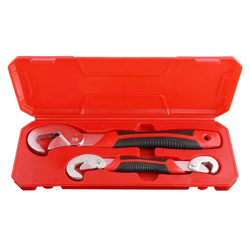 

Multi-functional manual wrench tools household hardware ratchet card slot two pieces adjustable 9~32mm