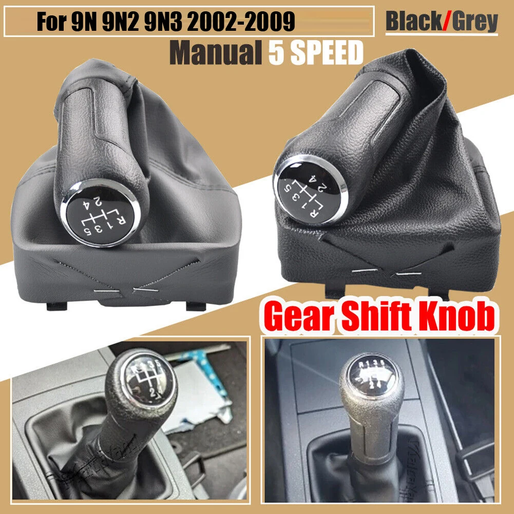 

For SEAT Ibiza 2002 2003 2004 2005 2006 2007 2008 2009 2010 Manual Gear Shift Knob Lever Shifter Gaiter Boot Collar