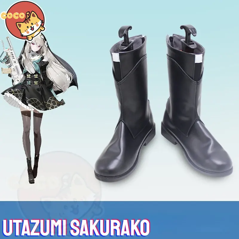 

CoCos Game Blue Archive Utazumi Sakurako Cosplay Shoes Game Identity V Sakurako Cosplay Any Size Leather High Boots Shoes