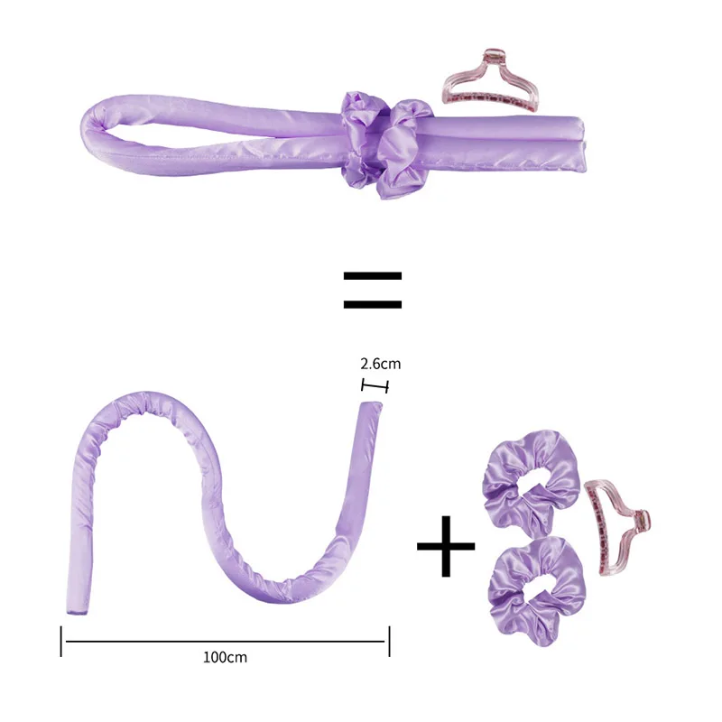 Heatless Curling Rod Headband Silk Curls Ribbon Hair Rollers Sleeping Soft Headband Lazy Hair Curlers Hair Styling Tools 2