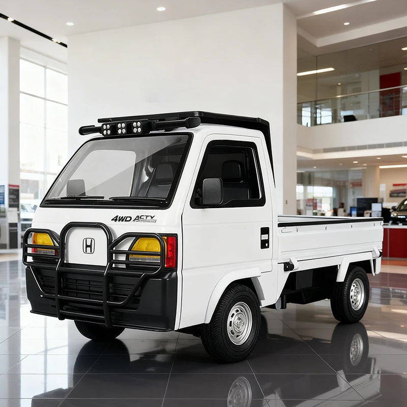 1:18 Honda ACTY Pickup Alloy Diecast Model Van Sound Light Kid's