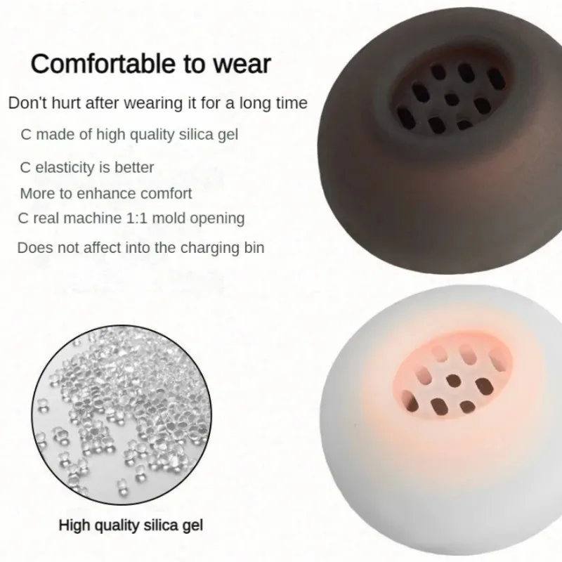 Silicone Replacement Ear Tips - Pack of 3 Pairs