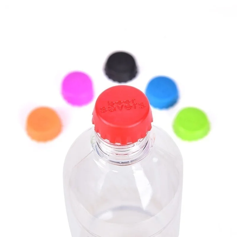 Reusable Silica Gel Bottle Cap Sealed Beer Cap Vinegar Soy Sauce Bottle Soda Cola Wine Protective Stopper