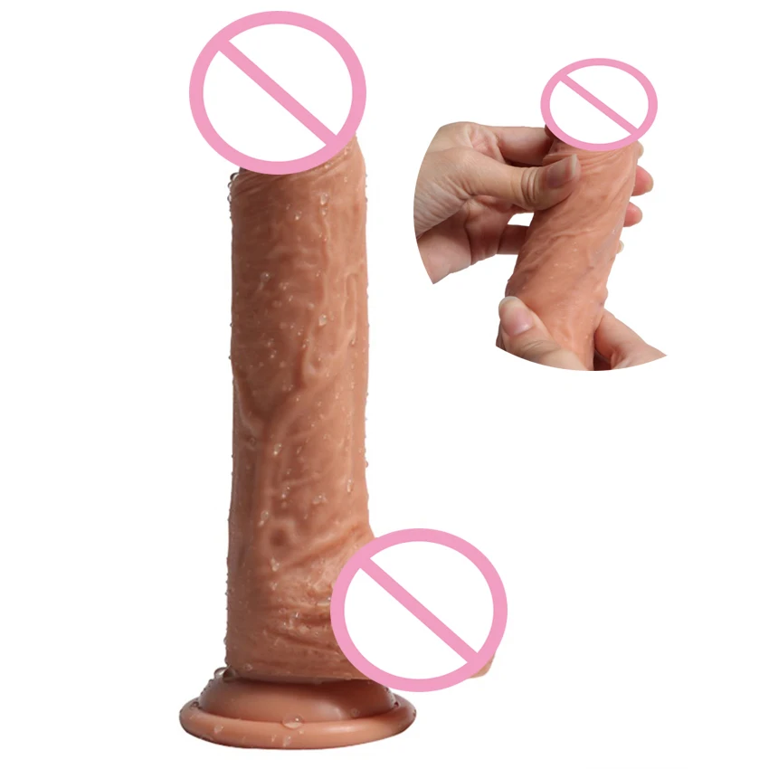 Sex Shop Soft Silicone Huge Realistic Dildo Male Artificial Penis Cock Pussy Plug Massager Sex Toys for Women Game Products
