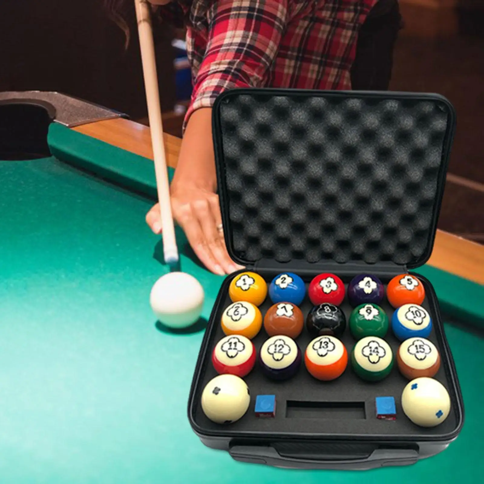 

Контейнер для хранения бильярдных шаров, легко открывается, закрывается близко, для бильярдного стола, аксессуар для снукера, бильярдных шаров, для переноски