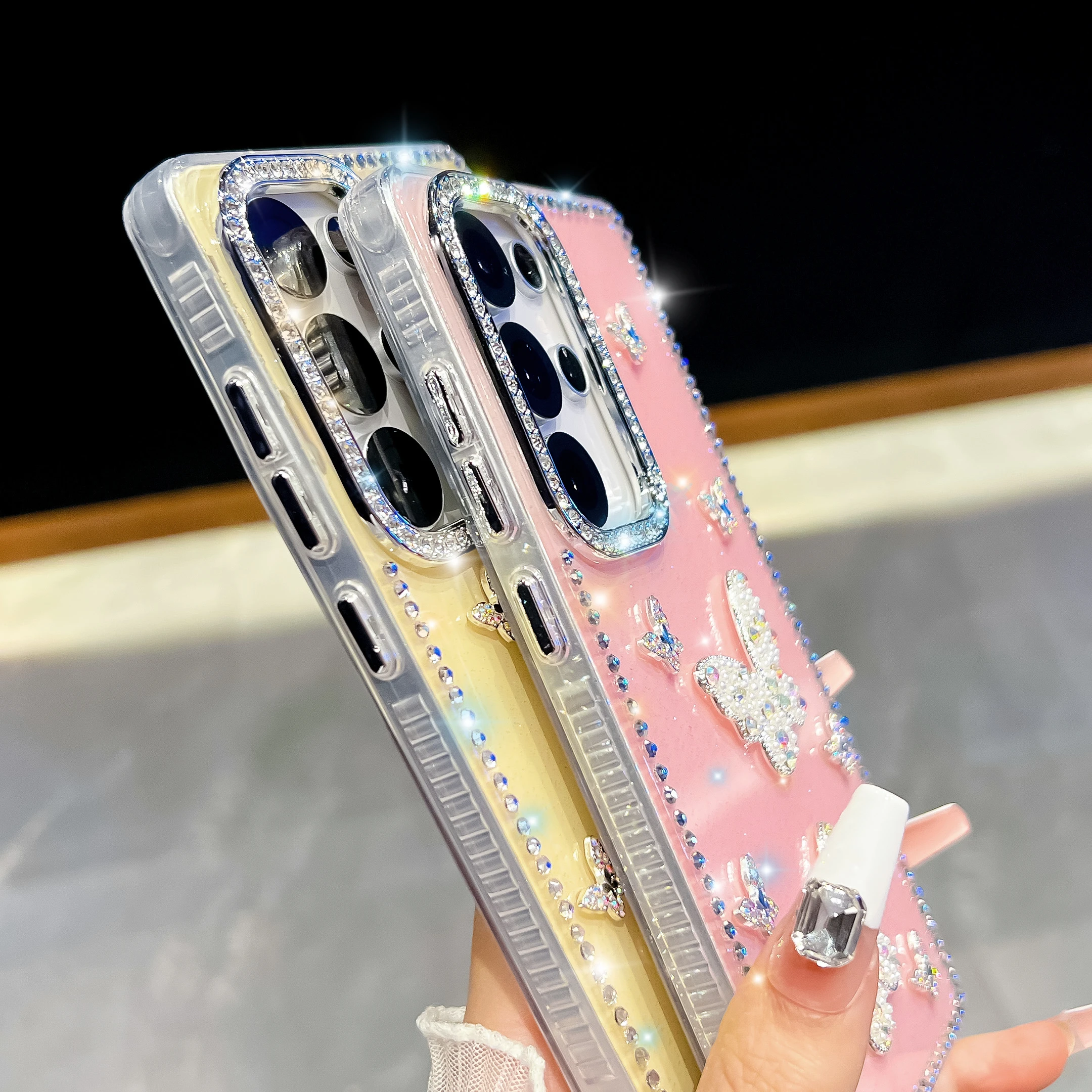 Butterfly Diamond Bling Luxury Phone Case Cover
