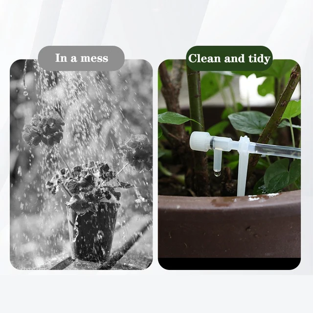Garden Drip Irrigation Kit with Regulating valve Potted Plant Watering Device 4/7mmHose Watering Saving Micro Dripper Greenhouse 6