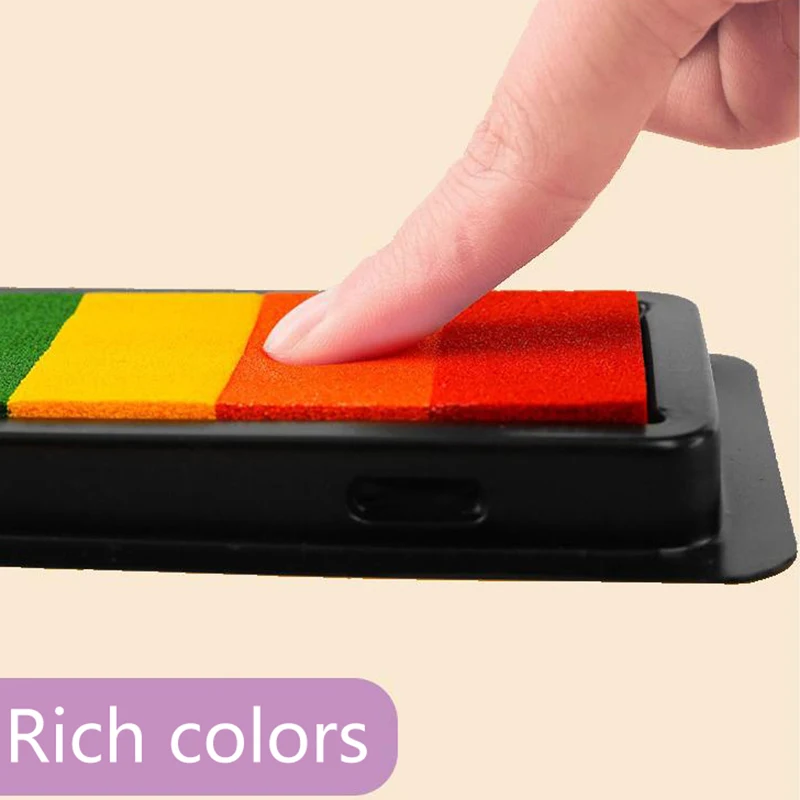 7 Colours Washable Finger Paint Set Kids Creative Palm Finger Paint Ink Pad Kids Educational Tool Kit Drawing Inkpad Toys lcd writing tablet drawing toy lcd drawing tablet educational drawing toy
