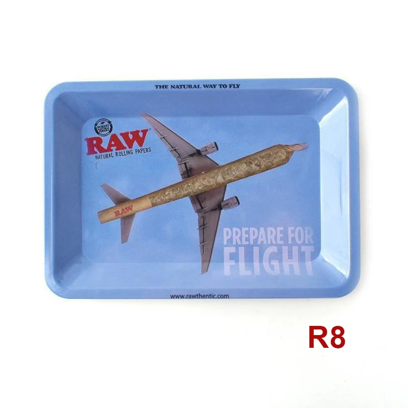 Classic Rolling Tray Multi Designs Available Tinplate Tray 7*5 inch Tobacco Smoking Accessories Rolling Tools