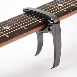 Premium Aluminum Alloy Guitar Capo - Professional Key Trigger for Acoustic & Electric Instruments (Gun Color)