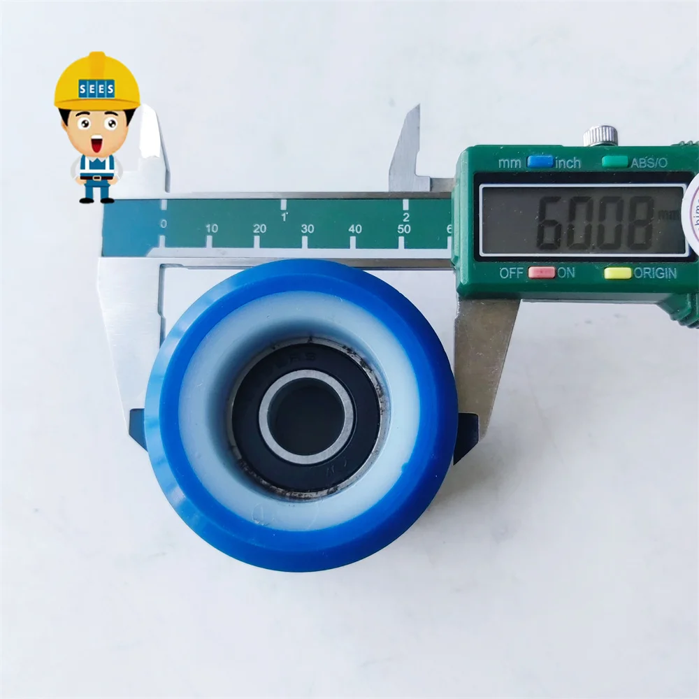 SEES 10pcs 60*55*6202 XAA290CZ1 Escalator Step Roller Escalator Tension Chain Roller OD=60mm H=55mm Bearing 6202