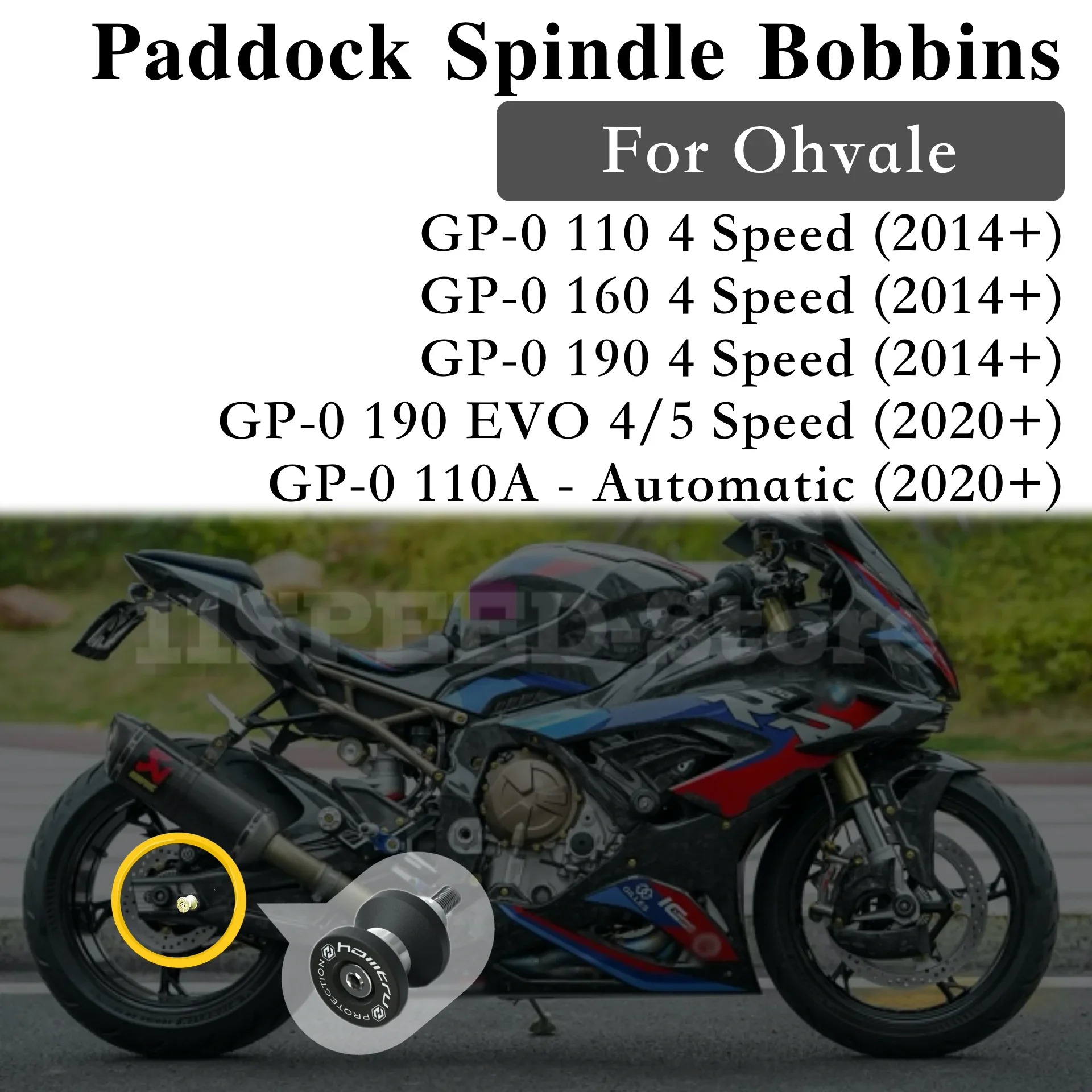 

Paddock Stand Bobbins For Ohvale GP-0 110A 190 EVO 110 160 190 4 Speed 2014-2020+ motorcycle accessories for protection