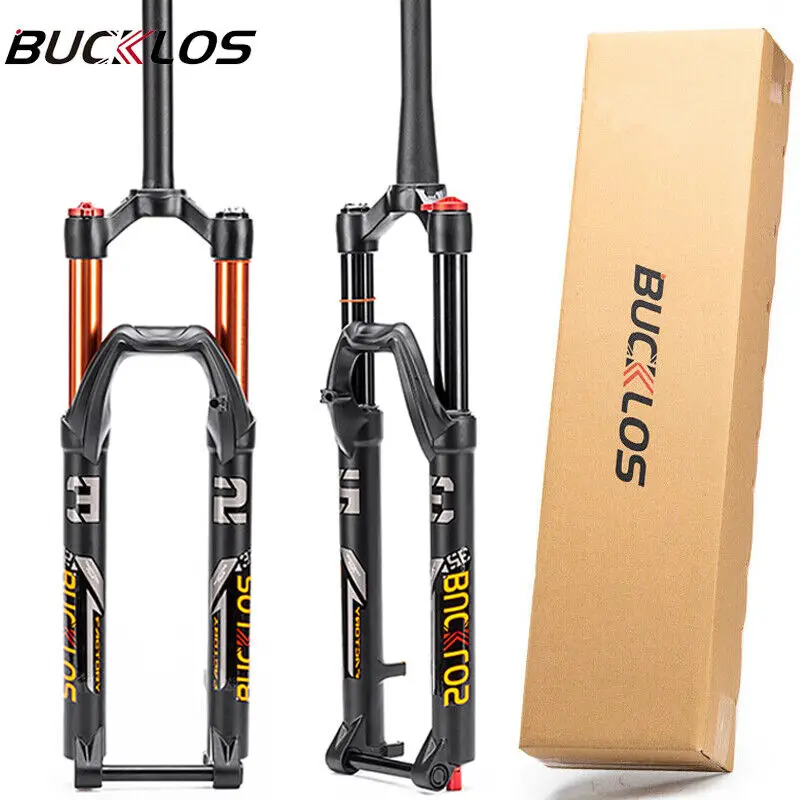 BUCKLOS Bike Forks 26/27.5/29 Air Damping MTB Fork Aluminum Alloy