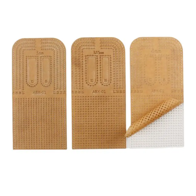 1Pcs Leather Craft Acrylic Punching Positioning Calculation Ruler Stencil Template