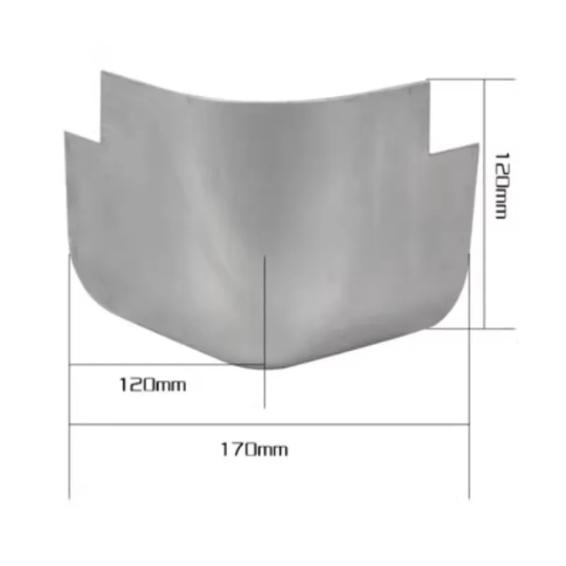 

120*120mm Van Refrigerated Truck Truck Aluminum Rounded Protective Corner 1pc