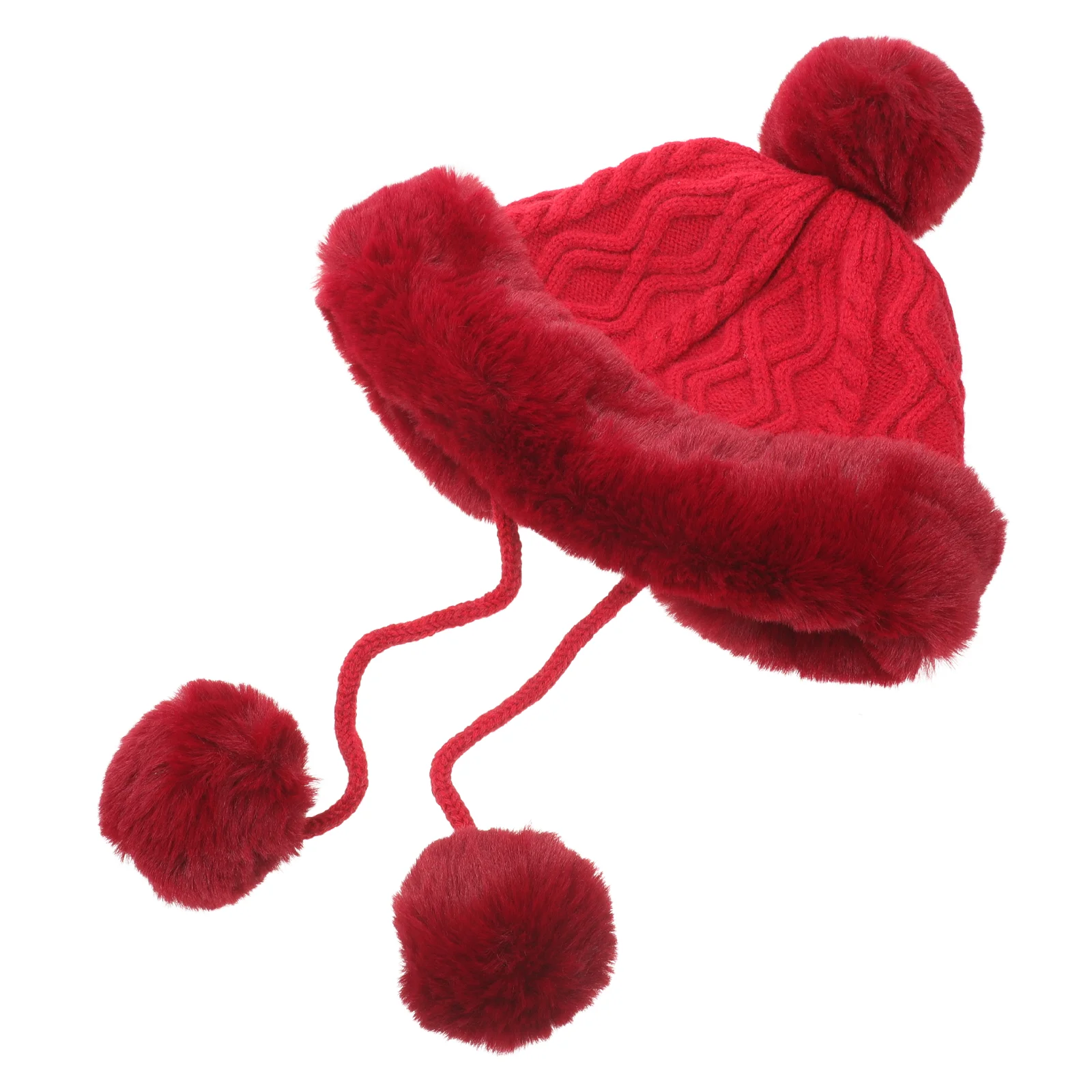 

Thicken Winter Warm Hat Female Winter Hat Portable Outdoor Warm Hat for Women