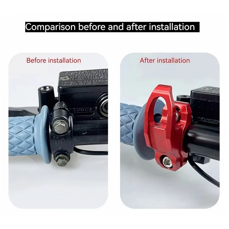 Gancio Portaoggetti Multifunzionale per Moto e Scooter, 1 Pezzo, Gancio Universale per Manubrio Moto, Supporto in Alluminio per Bagagli e Casco - immagine 3