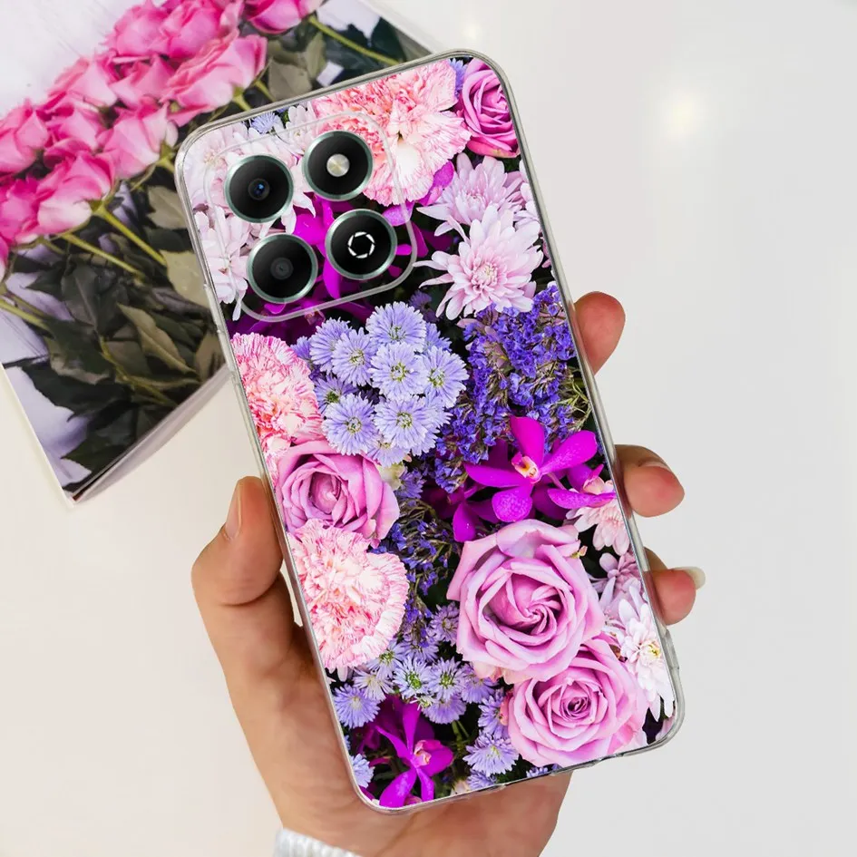 Charming Love Heart Cartoon Soft Silicone TPU Phone Cover -