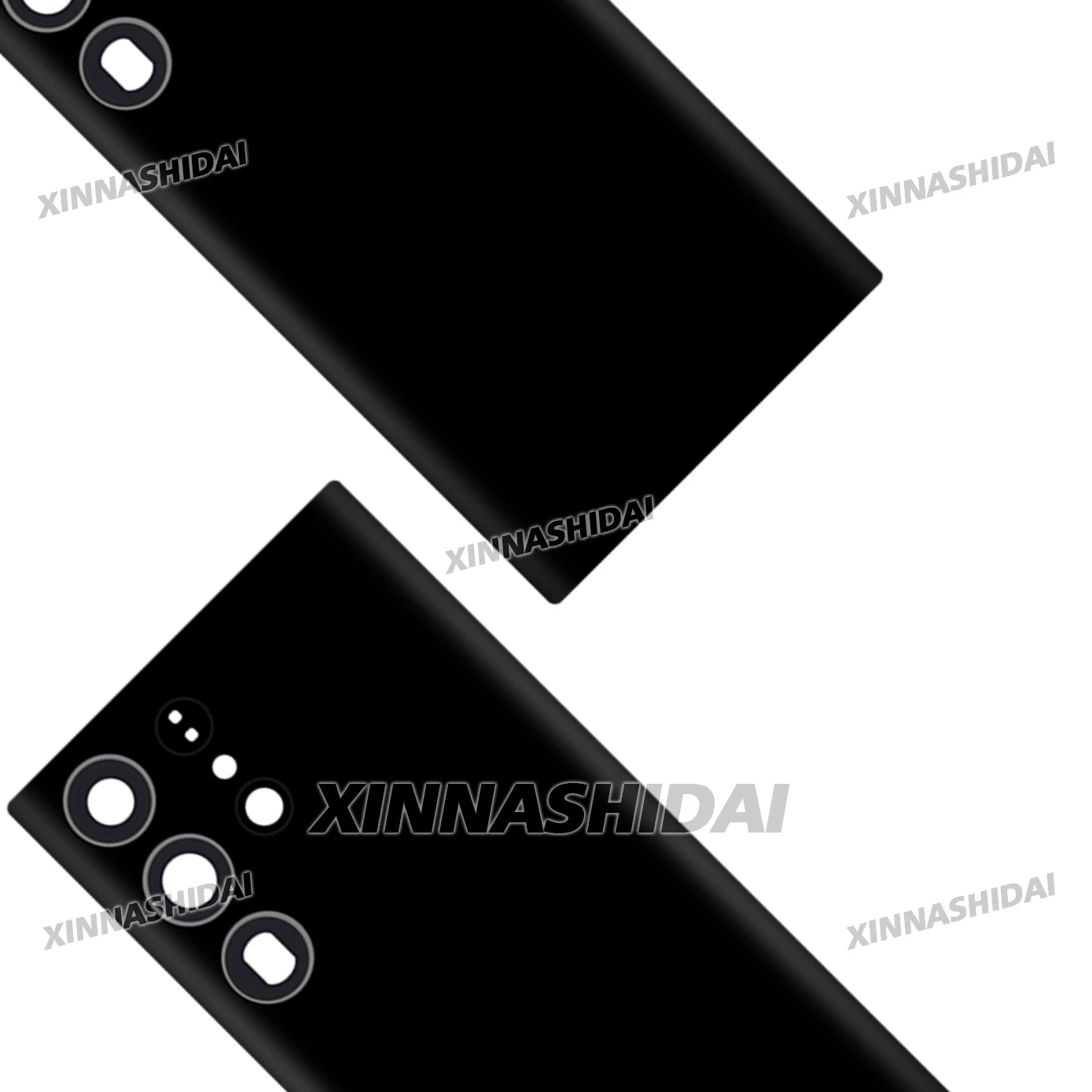 삼성 갤럭시 S23 울트라 배터리 백 커버 수리 어셈블리용 AAA+ 하우징, 도어 폰 후면 케이스 및 카메라 렌즈 교체