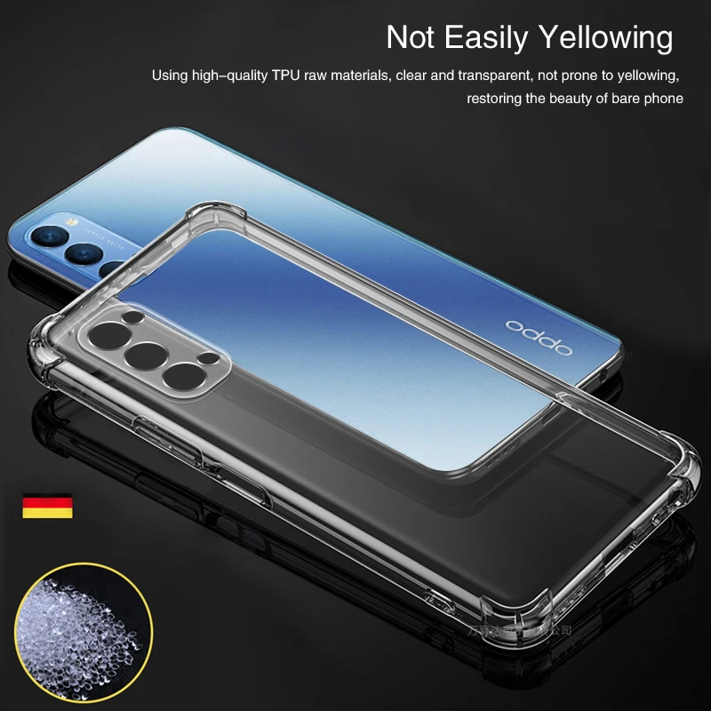 Enhanced Transparent Shockproof Silicone Phone Case