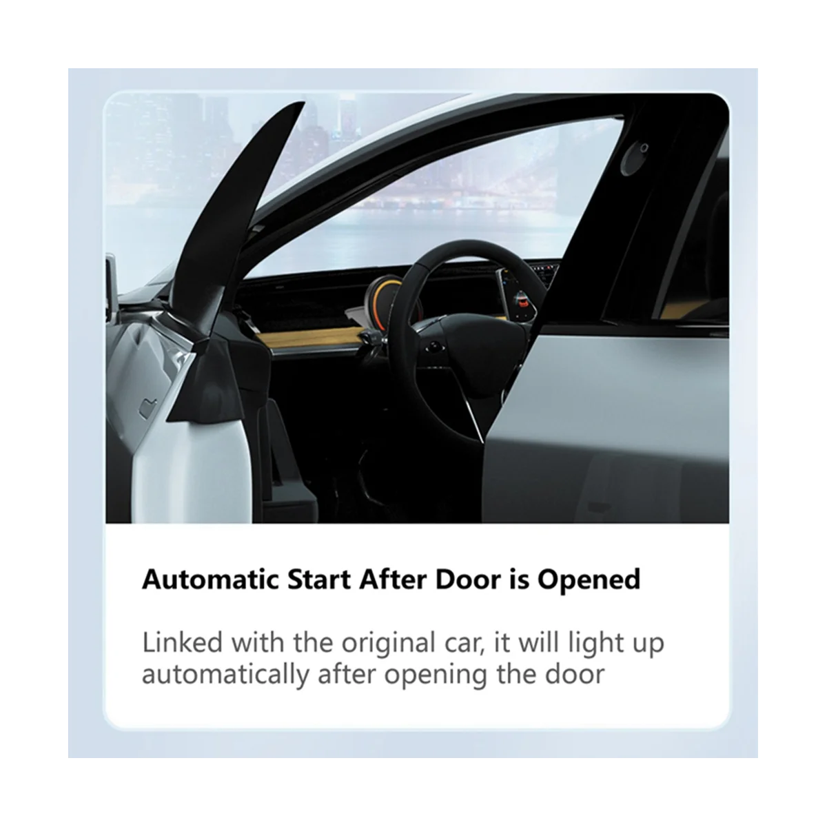 

Head Up Display Car Dashboard Instrument Cluster for Tesla Model Y Model 3, HUD Digital Smart Gauge with Speedometer
