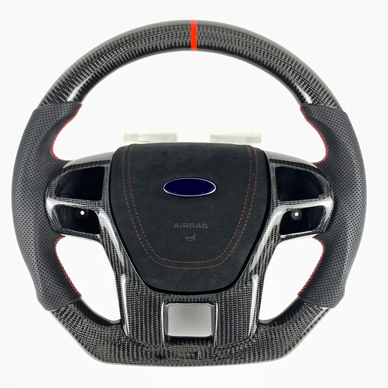 

Автомобиль для Ford 2014, 2015, 2016, 2017, 2018, 2019, Раптор, экспедиция, Explorer Sports, рулевое колесо из углеродного волокна