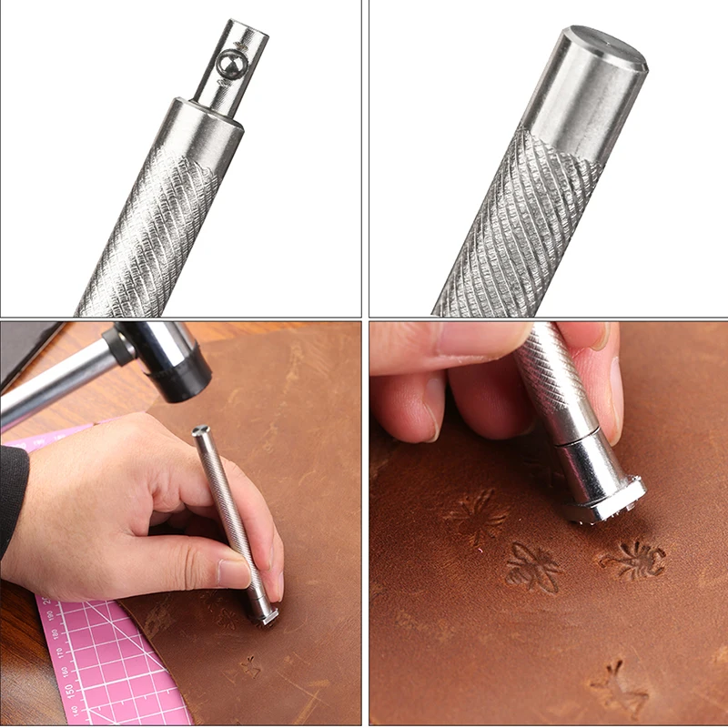 MIUSIE 32/36Pcs Steel Punch Alphabet Letter Number Leather Stamper Set 3mm/6mm Metal Leather Punching Tools for DIY