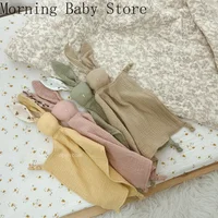 Baby Comforter Cute Baby Rabbit Cat Muslin Towel Soft Cotton Sleeping Dolls Soothing Cloth Blanket Newborn Appease Towel Bibs 1