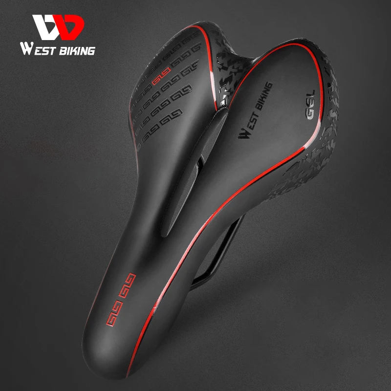 West Biking YP0801111 Comfortable Bicycle Saddle Soft Seat Bikes | Bicycle Saddle Seat Soft Hollow