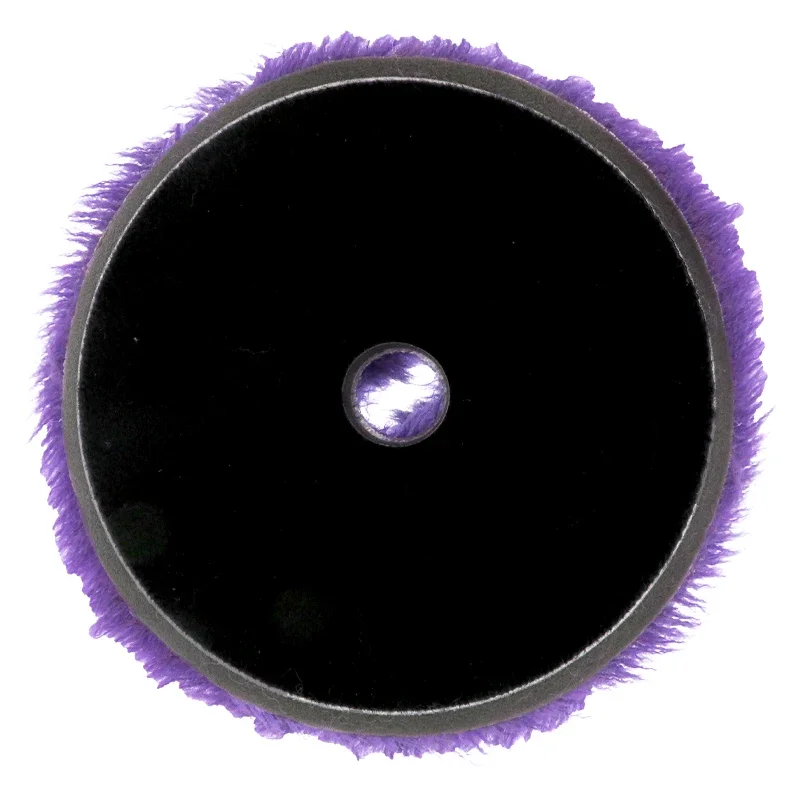 6Inch 150MM Purple Wool Polishing Pads 1Pcs Premium Buffing Wheel with Hook and Loop for Car Polisher Polishing and Buffing 4