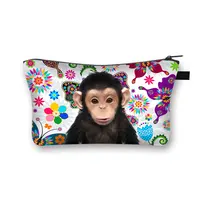 Cute Animal Elephant / Koala Cosmetic Bag Zebra Girl Travel Cosmetic Case Woman Lipstick Holder Bags Beauty Makeup Bag Gift 2