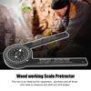 Mitre Saw Protractor ABS Angle Finder Carpenter Angle Finder Meter Gauge Tools Level With Marking Pencil Woodworking Scale 4
