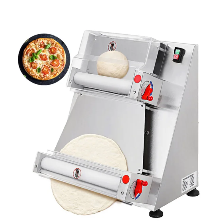 JU 16 12 inch automatic electronic pizza dough roller sheeter pizza dough sheeter machine/pizza