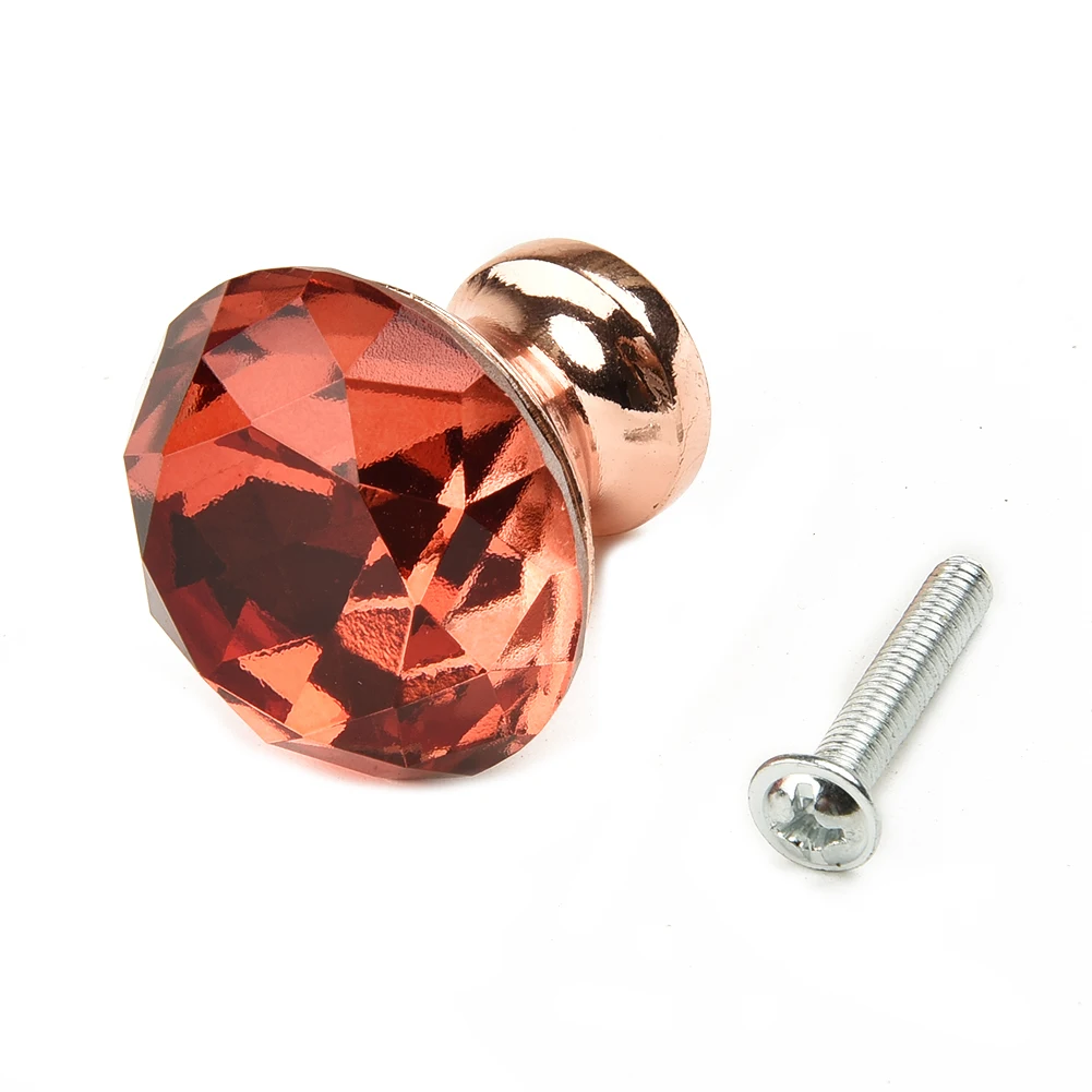 Description Picture 4 of itemPull Door Handle Drawer Home Stylish Rose Gold Rhinestone Cabinet Cupboard Wardrobe Fashion Practical 1pcs New