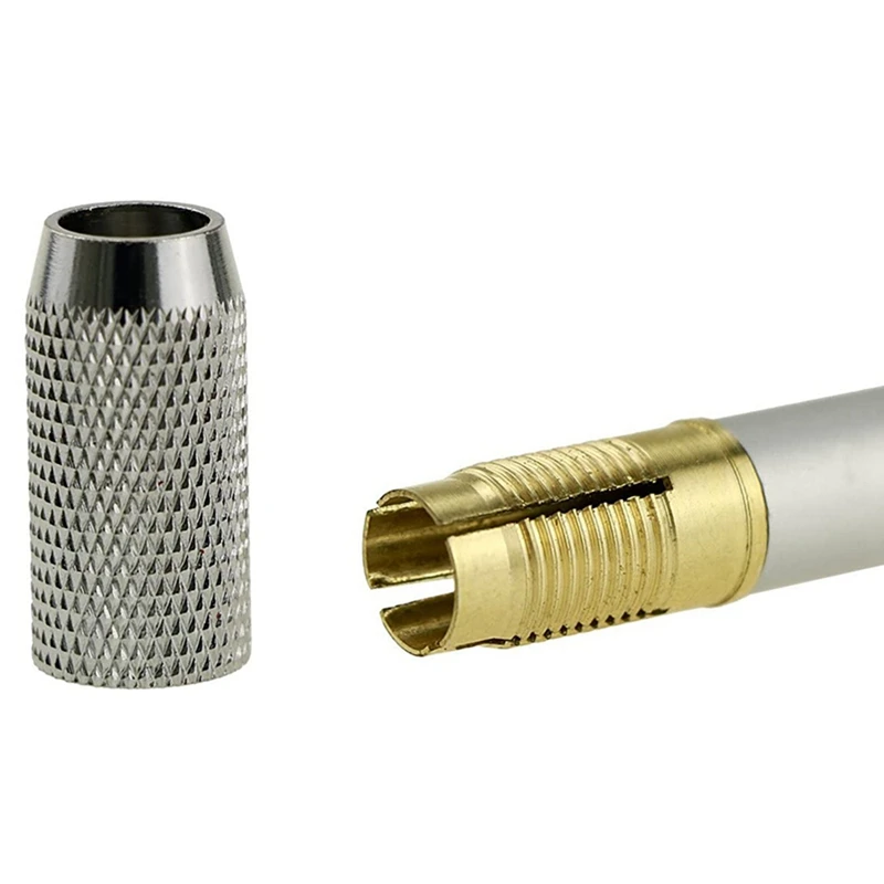 12PCS Metal Color Rod Single-End Pencil Extender Pencil Extender Pen Receptacle Pen Extension Case