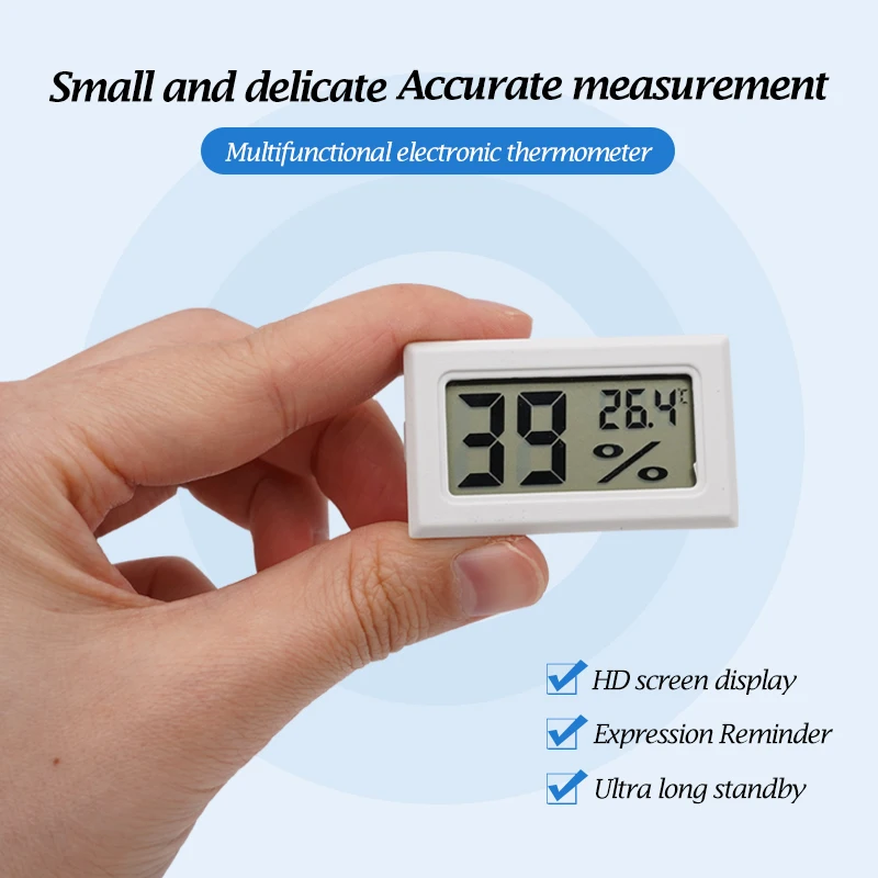 Beekeeping Tools Beekeeping Accessories Beekeeping Beehive Mini Convenient Digital Lcd Hygrometer Thermometer with Sensor Monitoring Display Humidity Detector