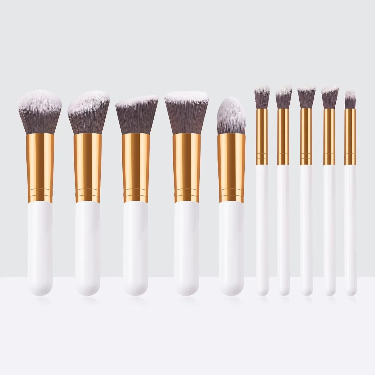 Festive 8-Piece Soft Synthetic Hair Makeup Brush Set