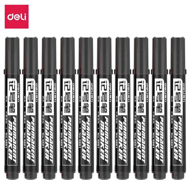 

1 Pcs Permanent Marker Pen Fine Point Waterproof Ink Thin Nib Crude Nib Black Blue Red Ink 1.5mm Fine Color Marker Pens Oil Ink