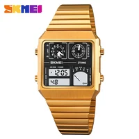 SKMEI 2198 Sports Watch Men's Leisure Business Electronic Watch LED Digital Watch Waterproof Digital StainlessSteel Thermometer 1