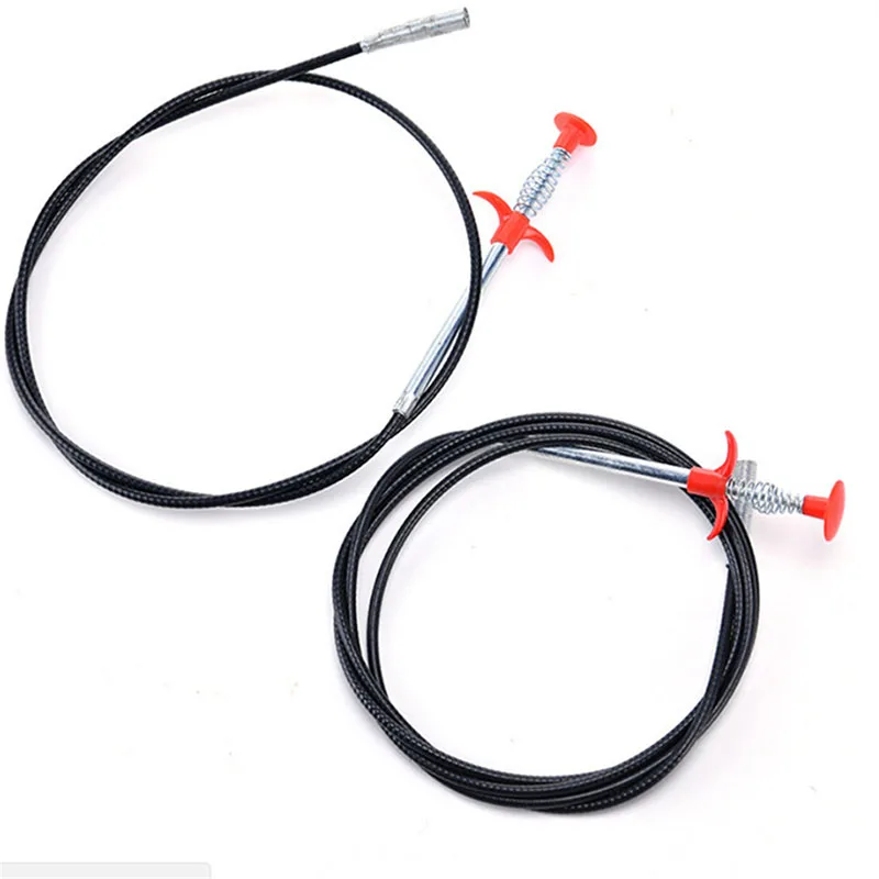 90cm/35.43 Inch Sink Drains Grabber Tool Flexible Long Reach Claw Pick Up Narrow Bend Curve Floor Drain Sewer Spring Grip Cleaner drain cleaner drain cleaning tools pipe cleaning tool pipe cleaner pipe dredging tools pipe dredging tool