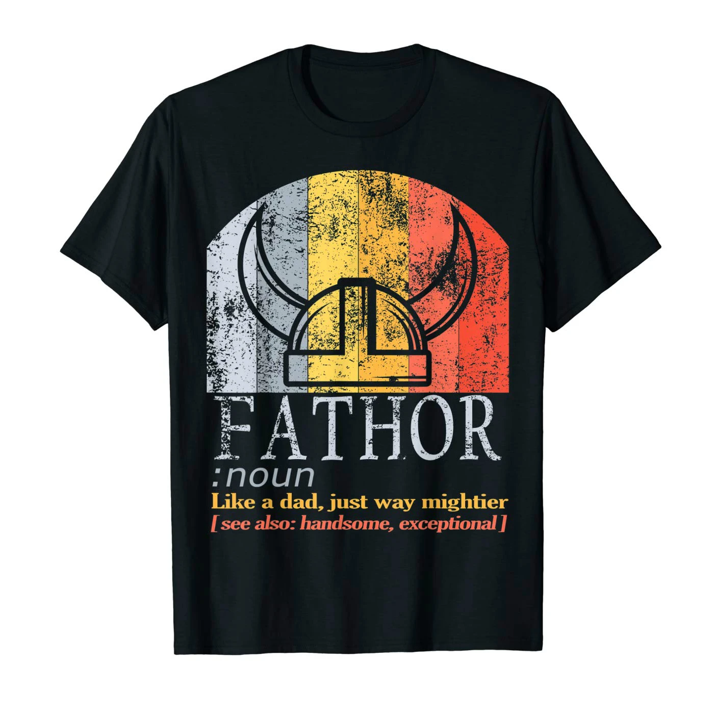 Fator Like Dad, Just Way Mightier. Maglietta Regalo Vintage Fa Thor Nordic Father Nuova Maglietta Casual O-Collo Manica Corta 100% Cotone