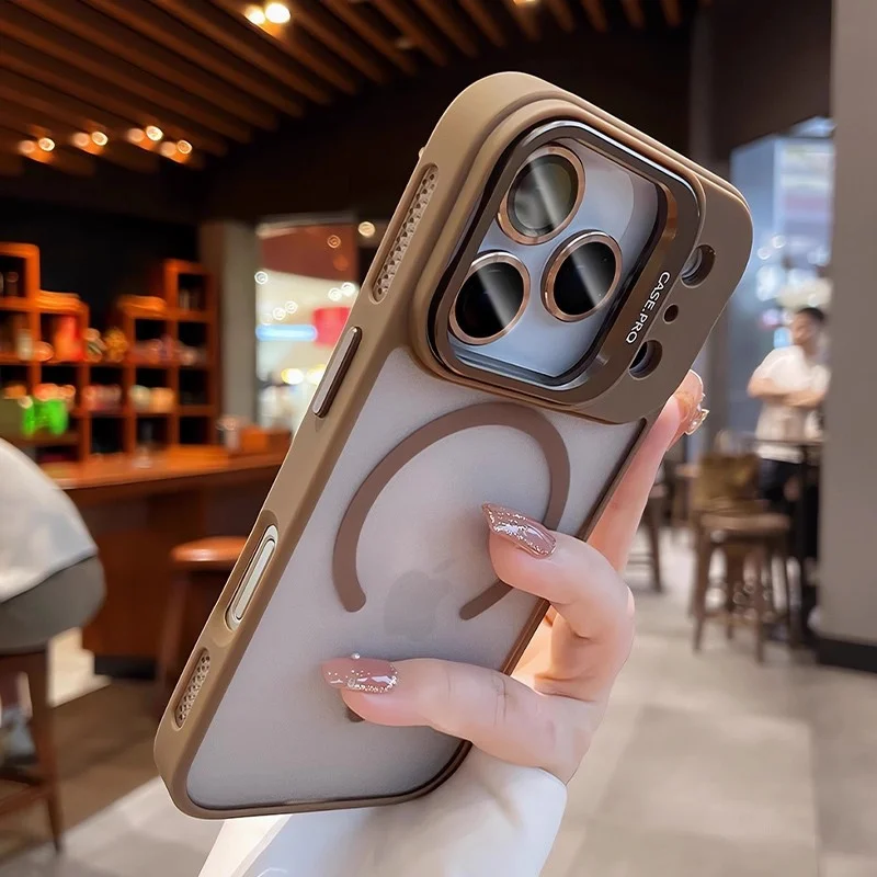 Premium Color Case with MagSafe Wireless Charging Stand and Lens Protection