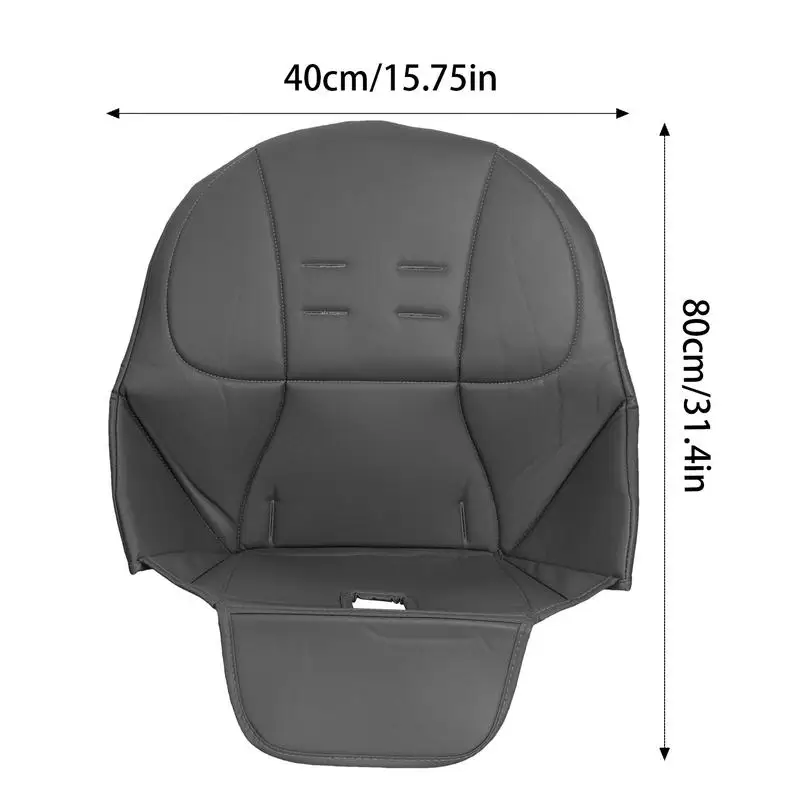 Baby High Chair Cover Cushion Soft PU Leather Comfortable Breathable Cushions Dinner Chair Seat Baby Seat Cushion Accessories - 6