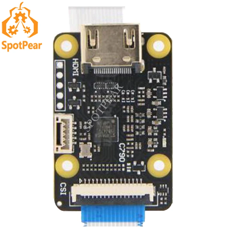 Raspberry pi Câmera Adaptador Hdmi para Csi2 Board C790 Hdmi em 1080p25fp para Zero 3b b Mais 4b Cm3 Cm4 Suporte Áudio