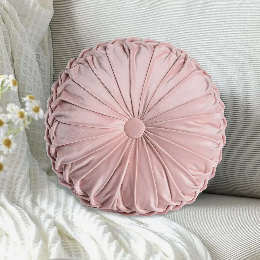 Close-up of ruched velvet texture