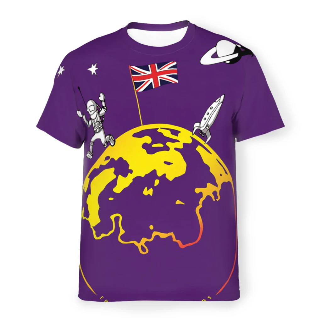 

Universe Polyester TShirts European On Uranus Distinctive Men's Thin T Shirt Hipster Clothing
