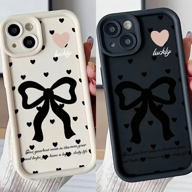 Love Bowknot Silicone Phone Case Cover