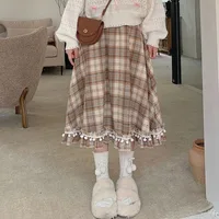 Jupe à carreaux pour femmes, douce et mignonne, Vintage français, Style Preppy, assortie avec tout, Harajuku Kawaii, vêtements Chic Y2k, automne hiver 3
