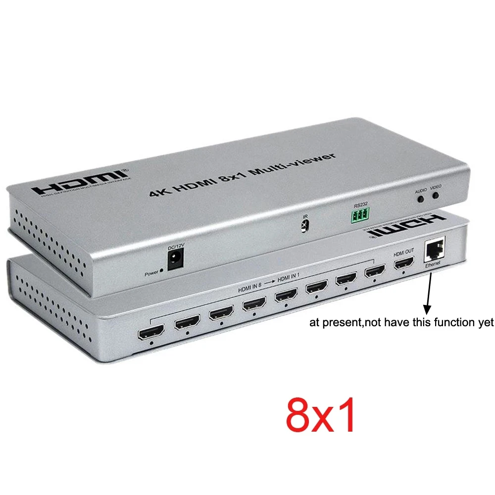 Visor 4K Multi HDMI Quad 4 en 1 de salida, conmutador 4 puertos sin fisuras  IR compatible con 4K @ 60Hz 1080P para PS4/PC/DVD/cámara de seguridad :  : Electrónicos
